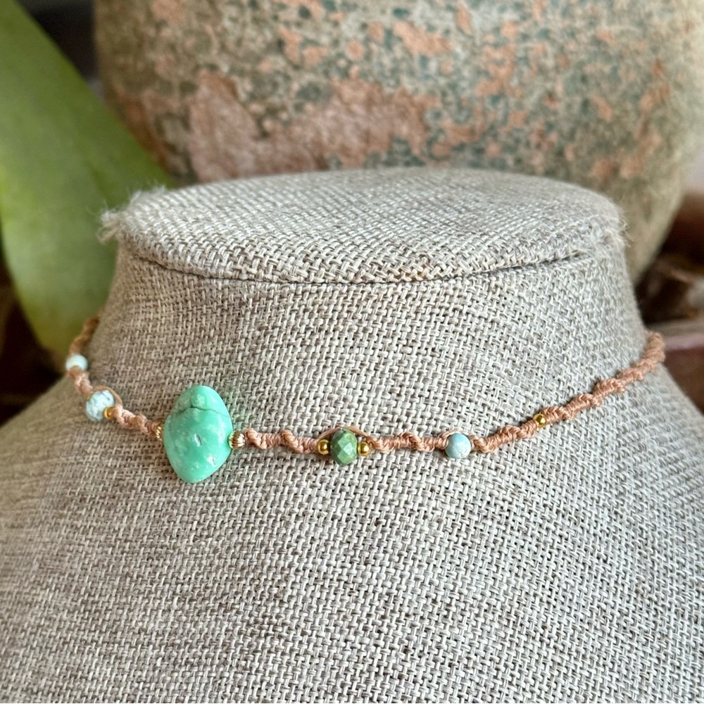 Micro Macrame Choker - Picture 3 of 4